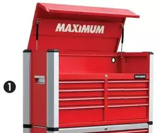 Canadian Tire Maximum 47" 8-drawer chest with gas struts offer