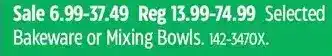 Canadian Tire Bakeware or mixing bowls offer