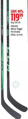 Canadian Tire Ribcor trigger pro hockey sticks offer