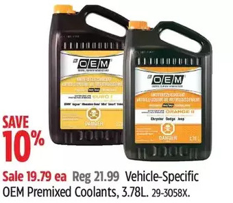 Canadian Tire Vehicle-specific oem premixed coolants, 3.78l offer