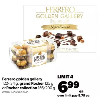 Real Canadian Superstore Ferrero golden gallery, grand rocher or rocher collection offer