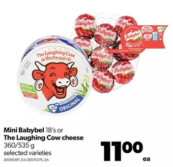Real Canadian Superstore Mini babybel or the laughing cow cheese offer