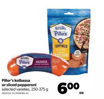 Real Canadian Superstore Piller's kolbassa or sliced pepperoni offer