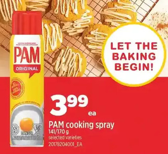 Real Canadian Superstore Pam cooking spray offer