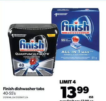 Real Canadian Superstore Finish dishwasher tabs offer