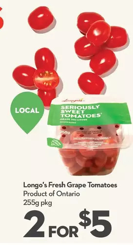 Longo's Longo's fresh grape tomatoes offer