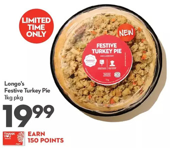 Longo's Longo's festive turkey pie offer