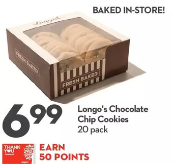 Longo's Longo's chocolate chip cookies offer