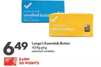 Longo's Longo's essentials butter offer