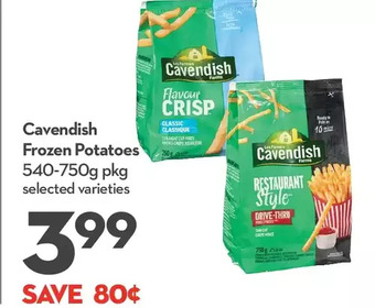 Longo's Cavendish frozen potatoes offer