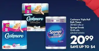 Longo's Cashmere triple roll bath tissue | spongetowels offer