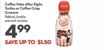 Longo's Coffee mate after eight, turtles or coffee crisp creamer offer