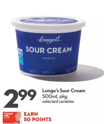Longo's Longo's sour cream offer