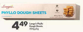 Longo's Longo's phyllo dough sheets offer