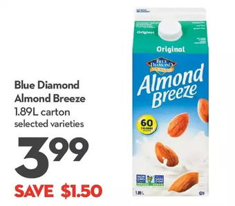 Longo's Blue diamond almond breeze offer
