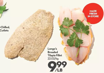 Longo's Longo's breaded tilapia fillet offer