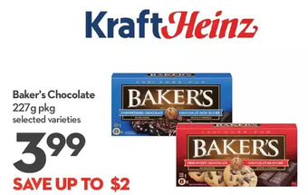 Longo's Baker's chocolate offer