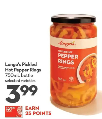 Longo's Longo's pickled hot pepper rings offer