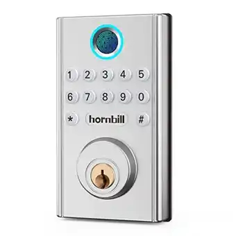 Amazon Electronic keypad lock, hornbill keyless entry deadbolt lock, fingerprint digital front door lock, keypad deadbolt auto lock, offer