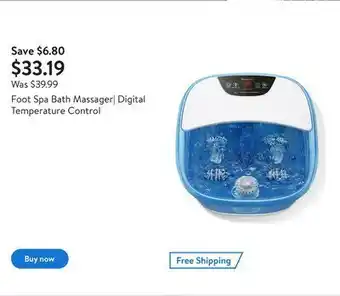 Walmart Foot spa bath massager| digital temperature control offer