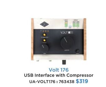Long & McQuade Volt 176 usb interface with compressor offer
