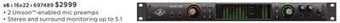 Long & McQuade Universal audio apollo x6 16x22 thunderbolt 3 audio interface w/realtime uad processing offer
