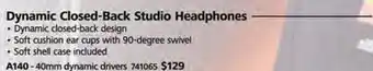 Long & McQuade Audix a140 professional studio headphones offer
