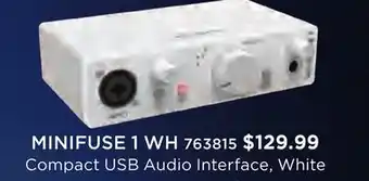 Long & McQuade Arturia minifuse 1 compact usb audio interface - white offer