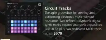 Long & McQuade Novation circuit tracks standalone pad based groove box offer