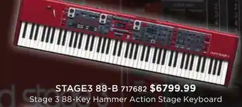 Long & McQuade Nord stage 3 88-note weighted hammer action keyboard offer