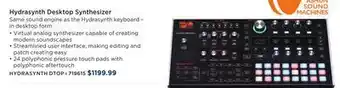 Long & McQuade Asm hydrasynth desktop / rack 8 voice virtual analog desktop synth offer
