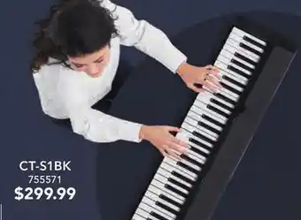 Long & McQuade Casio ct-s1 61-key portable keyboard - black offer