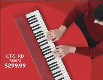 Long & McQuade Casio ct-s1 61-key portable keyboard - red offer