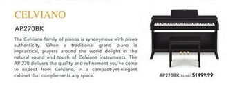 Long & McQuade Casio ap-270 celviano series 88-key digital piano with stand and bench - black offer