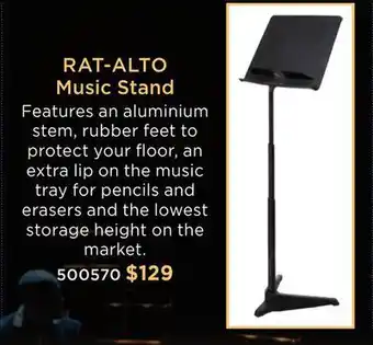 Long & McQuade Rat stands the alto standband & orchestral offer