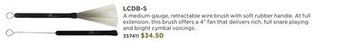 Long & McQuade Los cabos drumsticks standard retractable brush with rubber handle offer