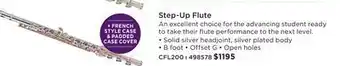 Long & McQuade Carlton cfl200 flute w/solid silver headjoint, open hole, b foot, offset g offer
