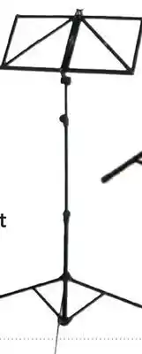 Long & McQuade Yorkville folding music stand - black offer