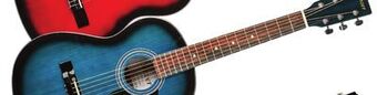 Long & McQuade Denver acoustic guitar - 3/4 size - blue offer