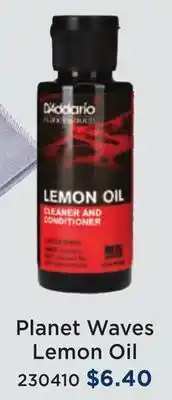 Long & McQuade Planet waves lemon oil offer