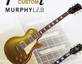 Long & McQuade Gibson custom shop murphy lab ultra lite aged '57 les paul standard - double gold top offer