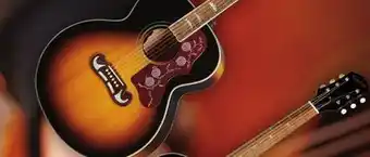 Long & McQuade Epiphone inspired by gibson masterbilt j-200 - aged vintage sunburst offer