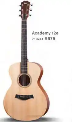 Long & McQuade Taylor guitars academy 12e grand concert spruce/sapele acoustic w/es-b & gigbag offer