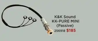 Long & McQuade K&k sound pure mini pickup for steel string offer