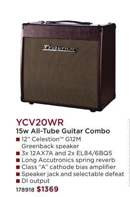 Long & McQuade Traynor custom valve 15 watt all-tube 1x12 guitar combo amp - wine red offer