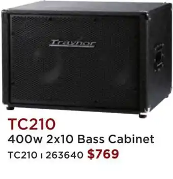 Long & McQuade Traynor 400 watt 2x10 bass cabinet offer