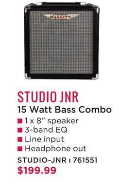 Long & McQuade Ashdown engineering studio jr 1x8'' 15w bass combo amplifier offer