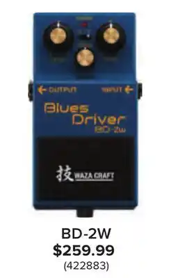 Long & McQuade Boss waza craft blues driver pedal offer