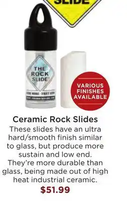 Long & McQuade The rock slide glacier ceramic slide - small offer