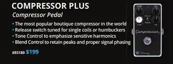 Long & McQuade Keeley compressor plus pedal offer